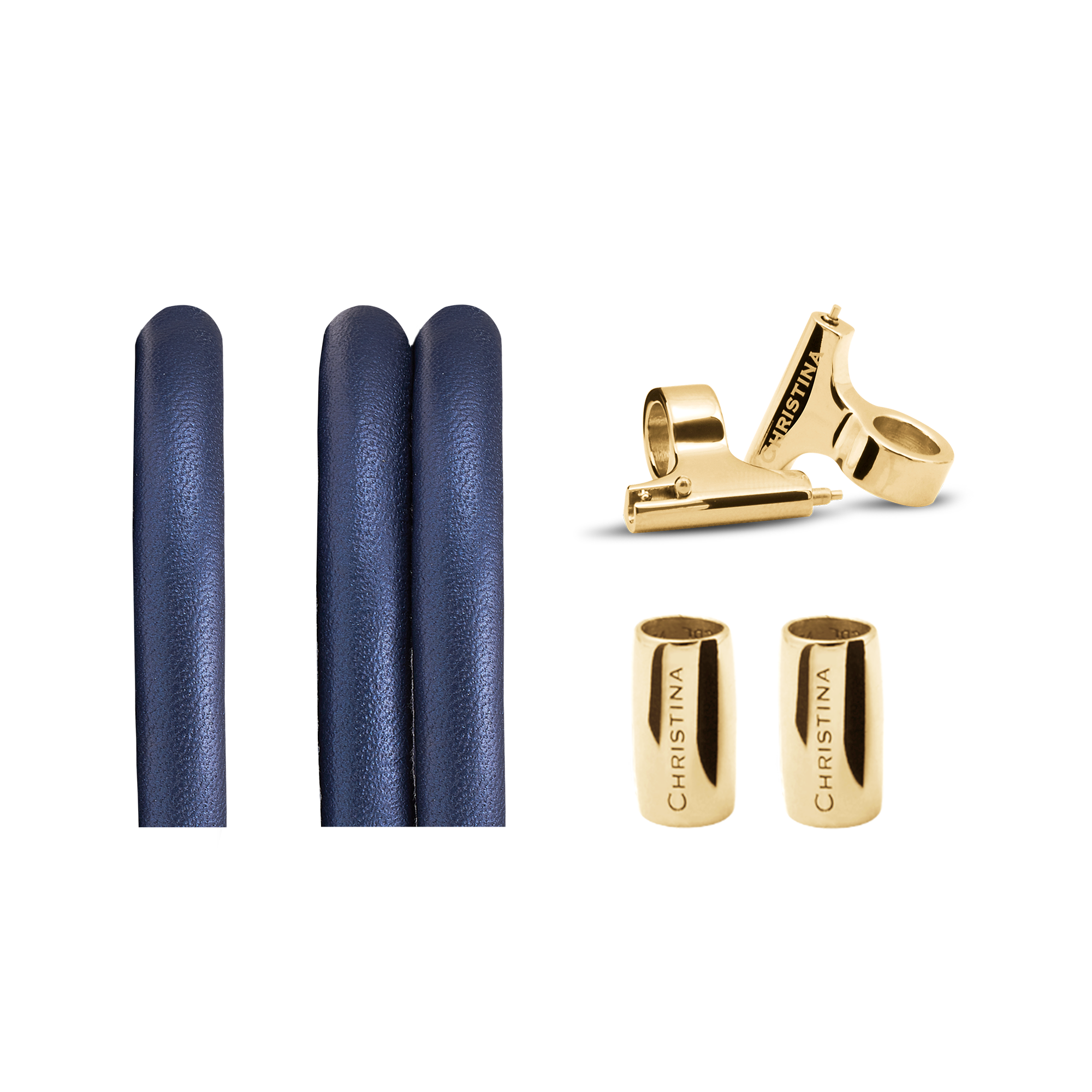 Classic Leather set for Watch - Blue - CHRISTINA