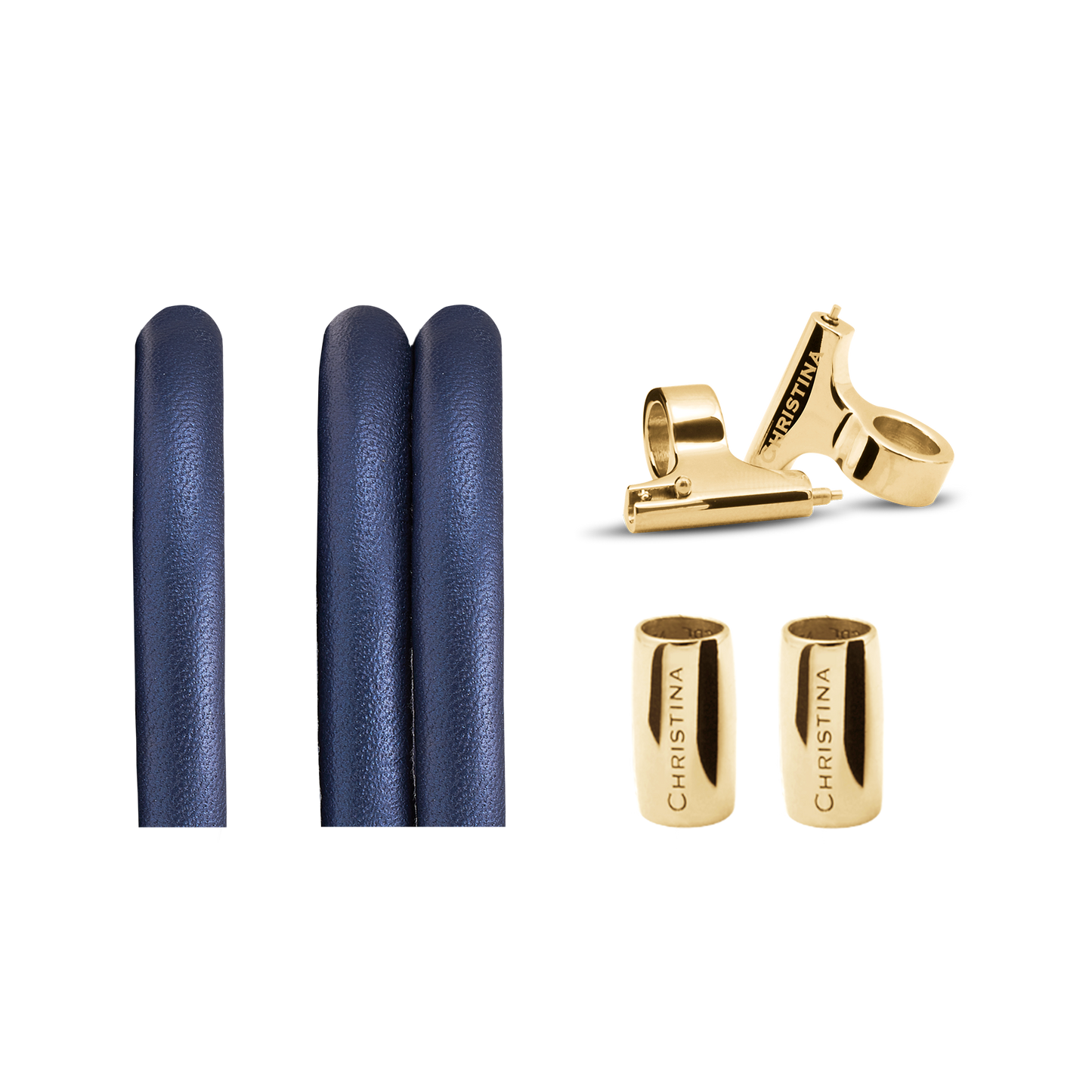 Classic Leather set for Watch - Blue - CHRISTINA