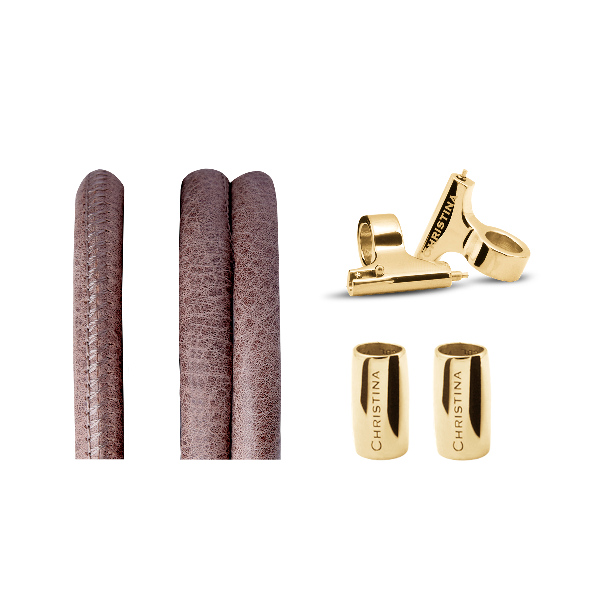 Classic Leather set for Watch - Brown - CHRISTINA