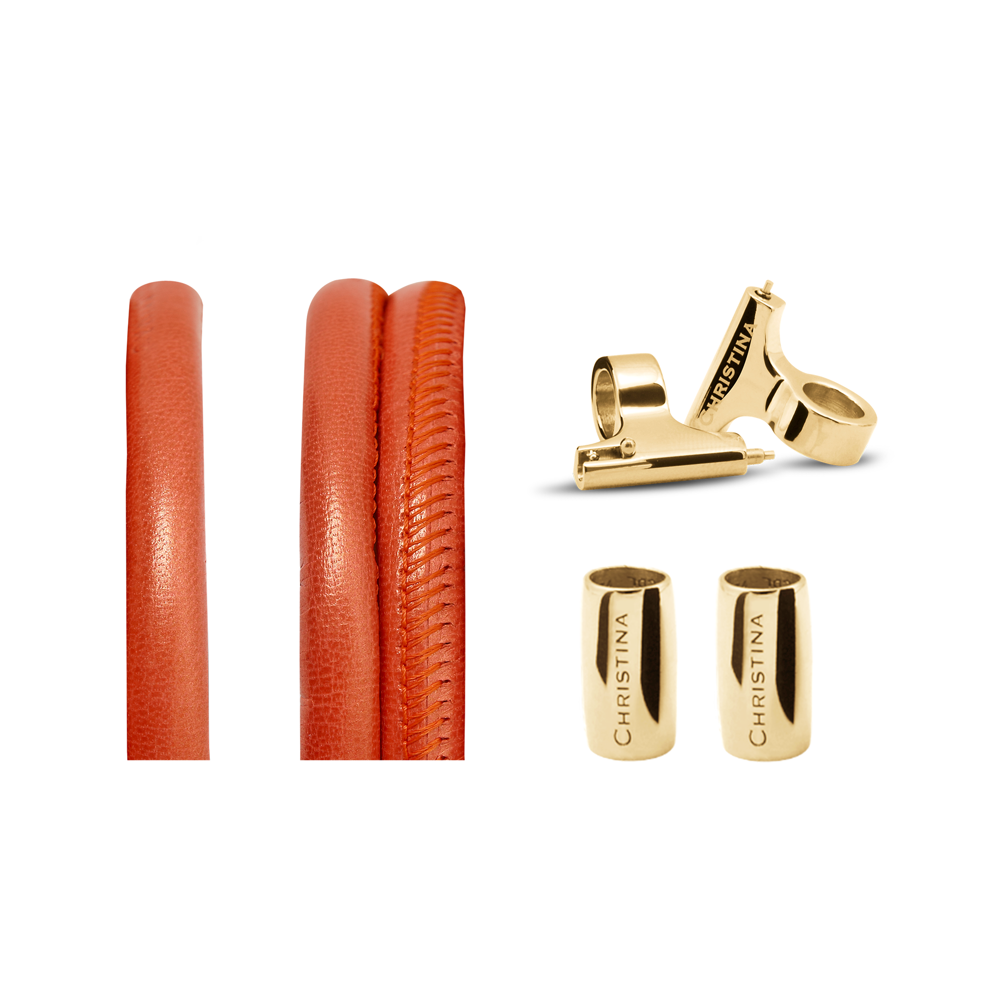 Classic Leather set for Watch - Coral - CHRISTINA