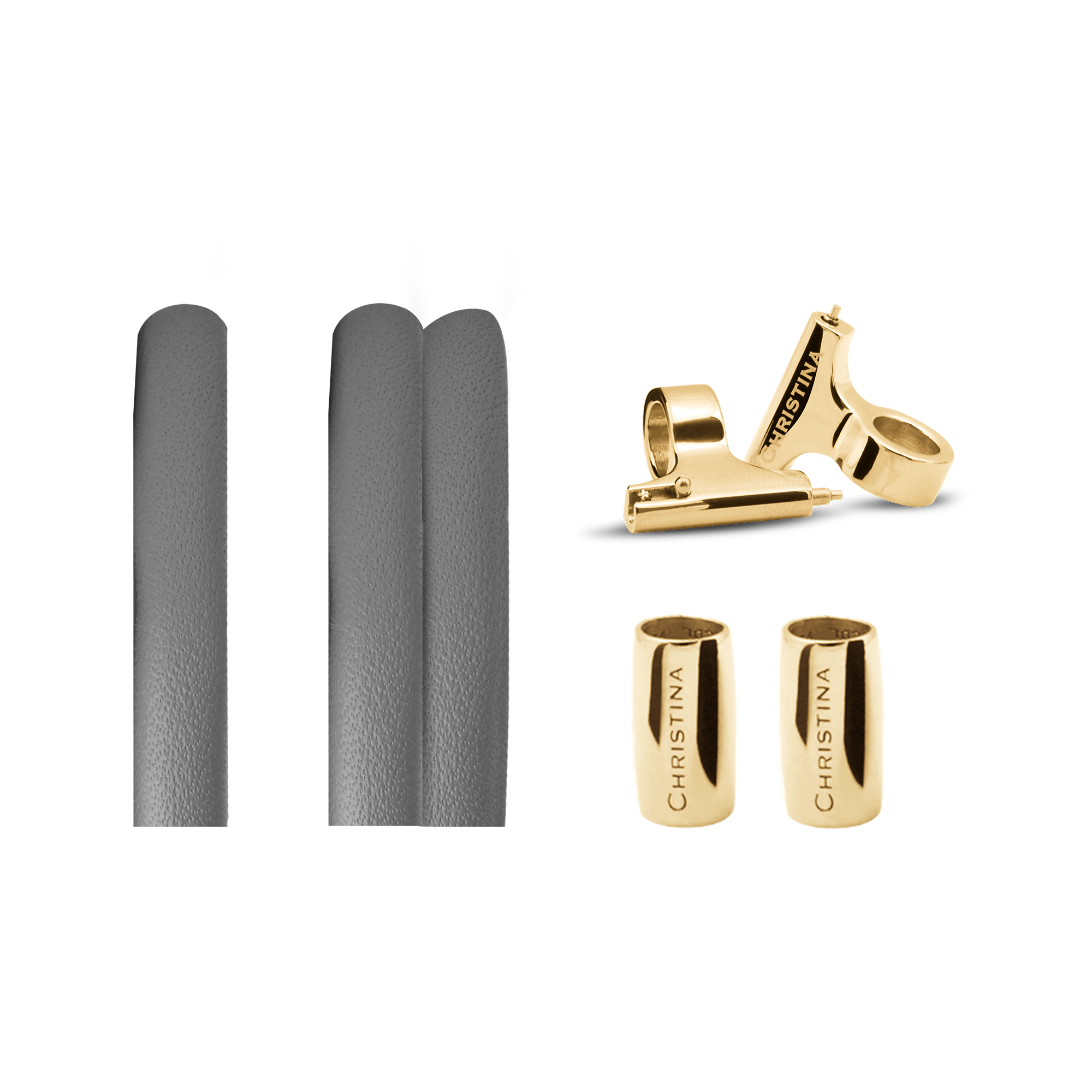 Classic Leather set for Watch - Grey - CHRISTINA