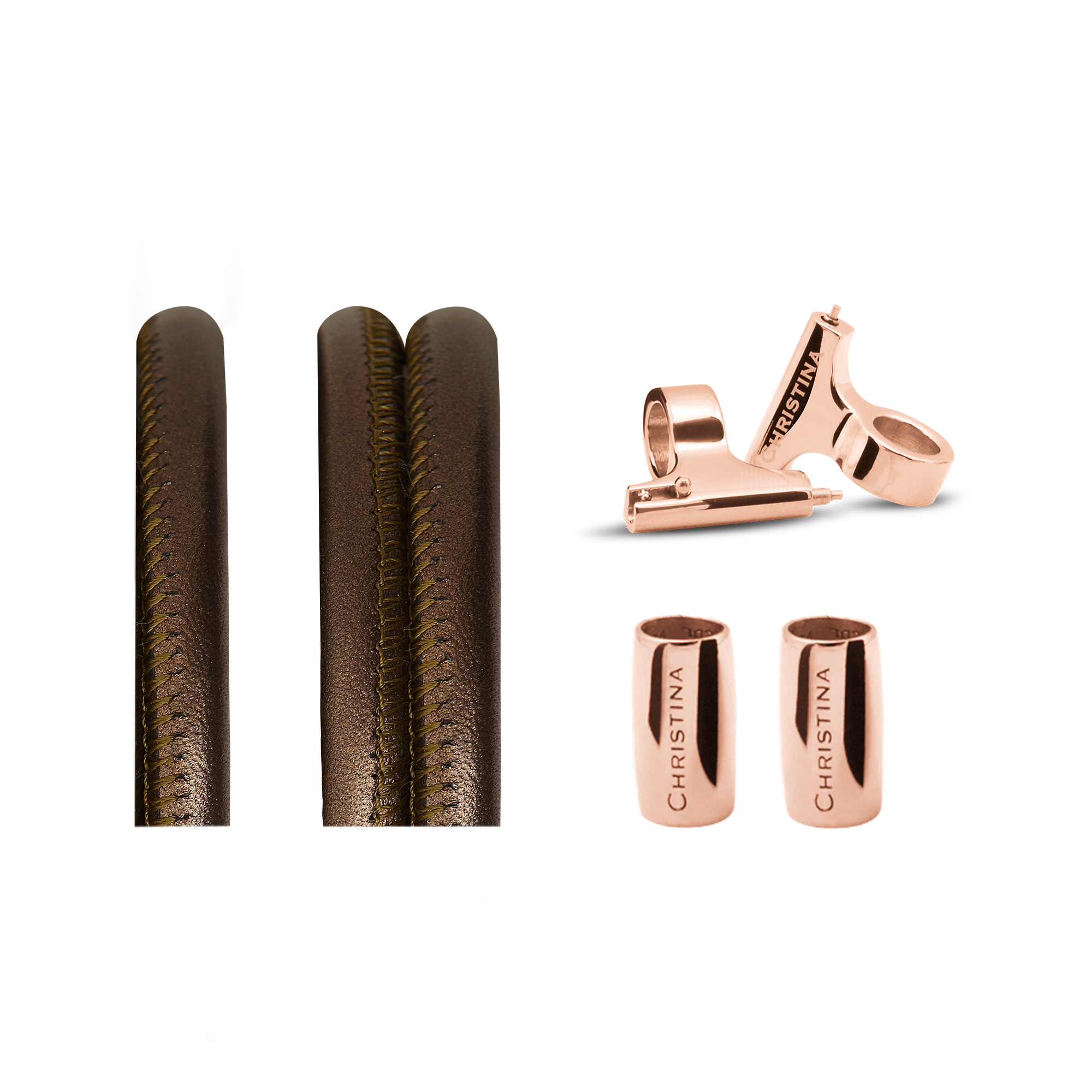 Classic Leather set for Watch - Army - CHRISTINA