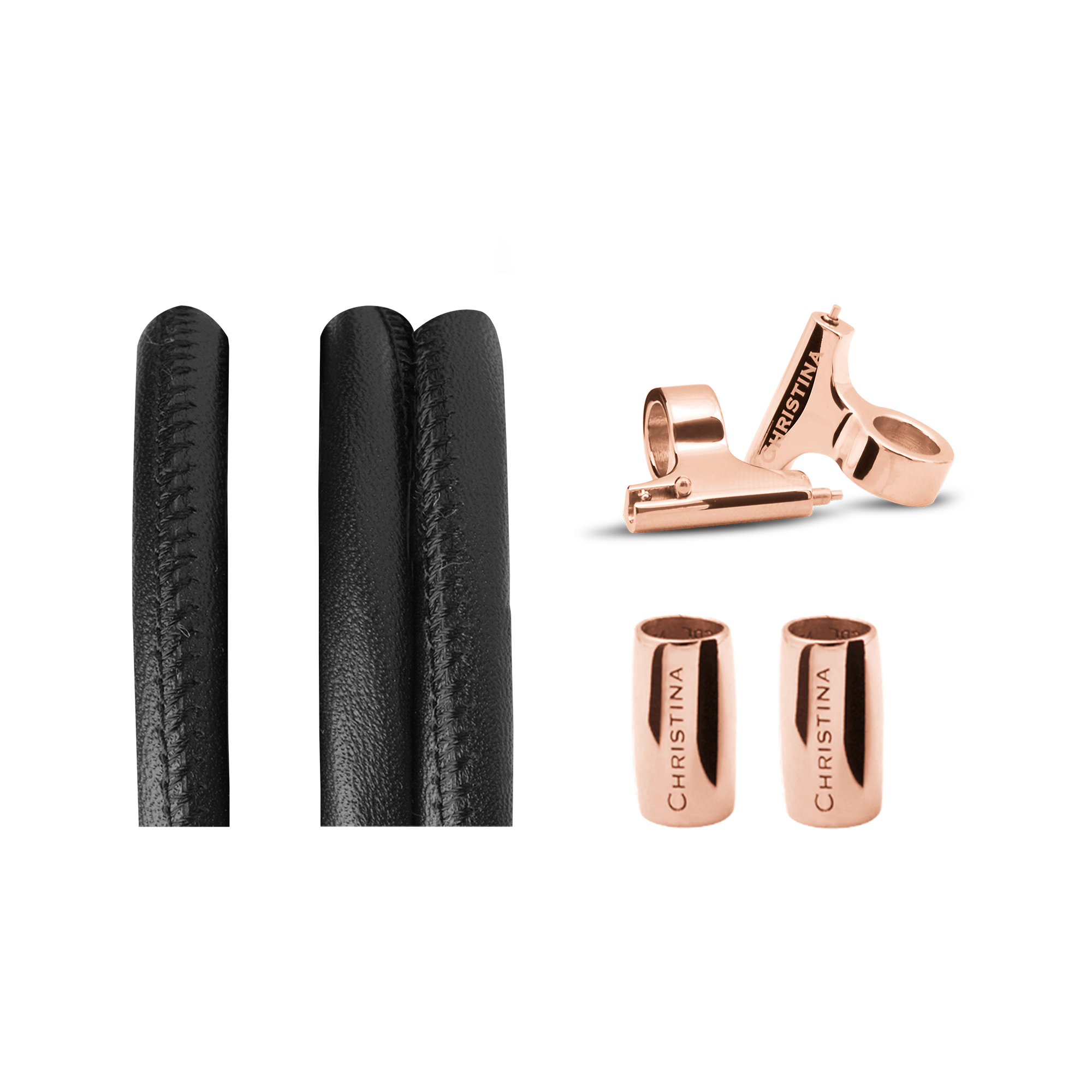 Classic Leather set for Watch - Black - CHRISTINA