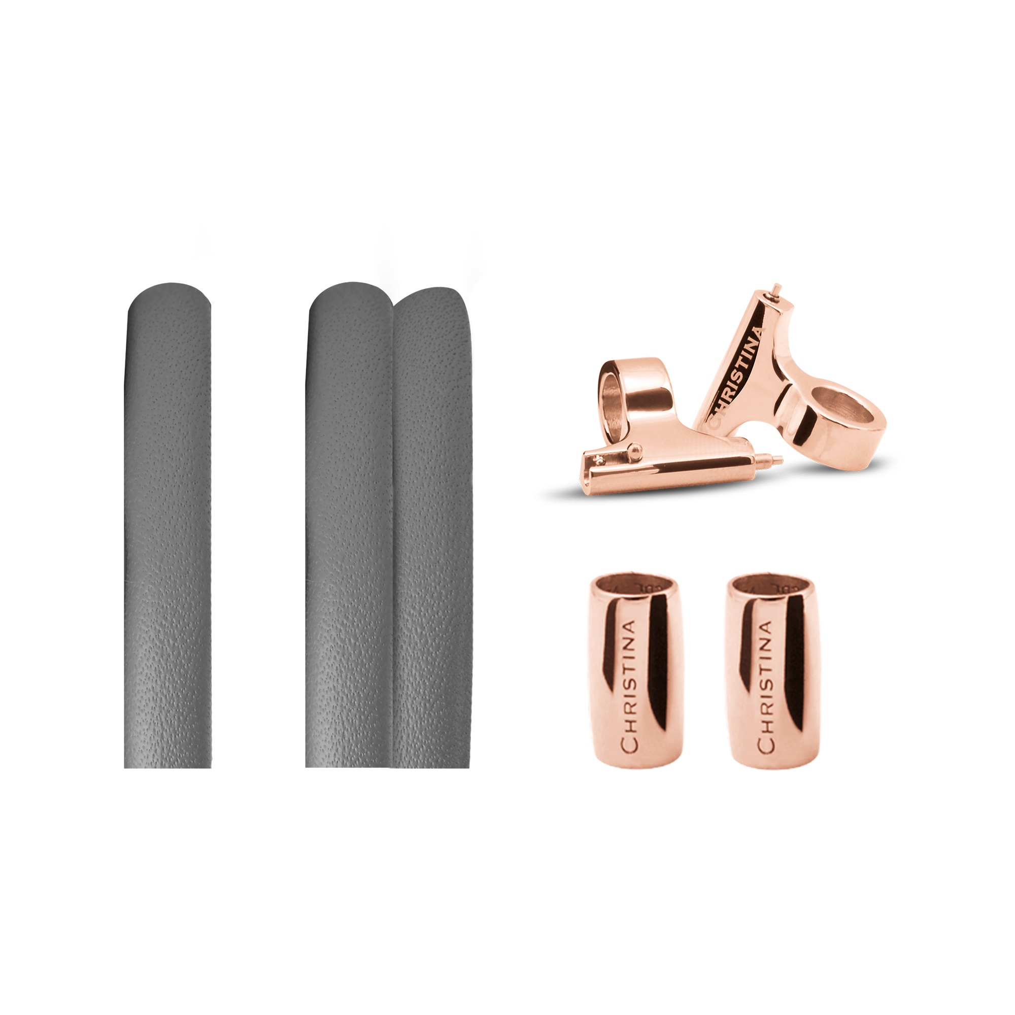 Classic Leather set for Watch - Grey - CHRISTINA