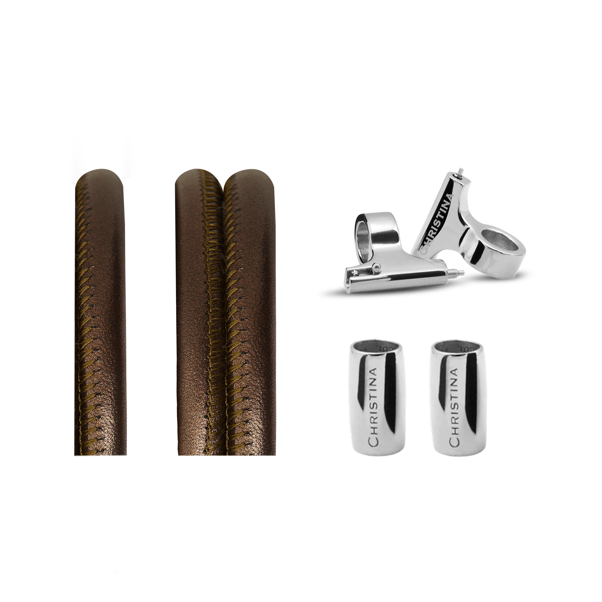 Classic Leather set for Watch - Army - CHRISTINA