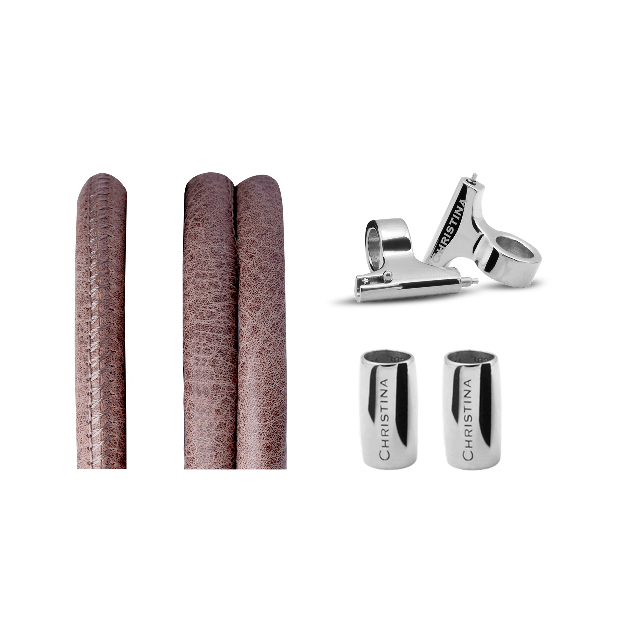 Classic Leather set for Watch - Brown - CHRISTINA