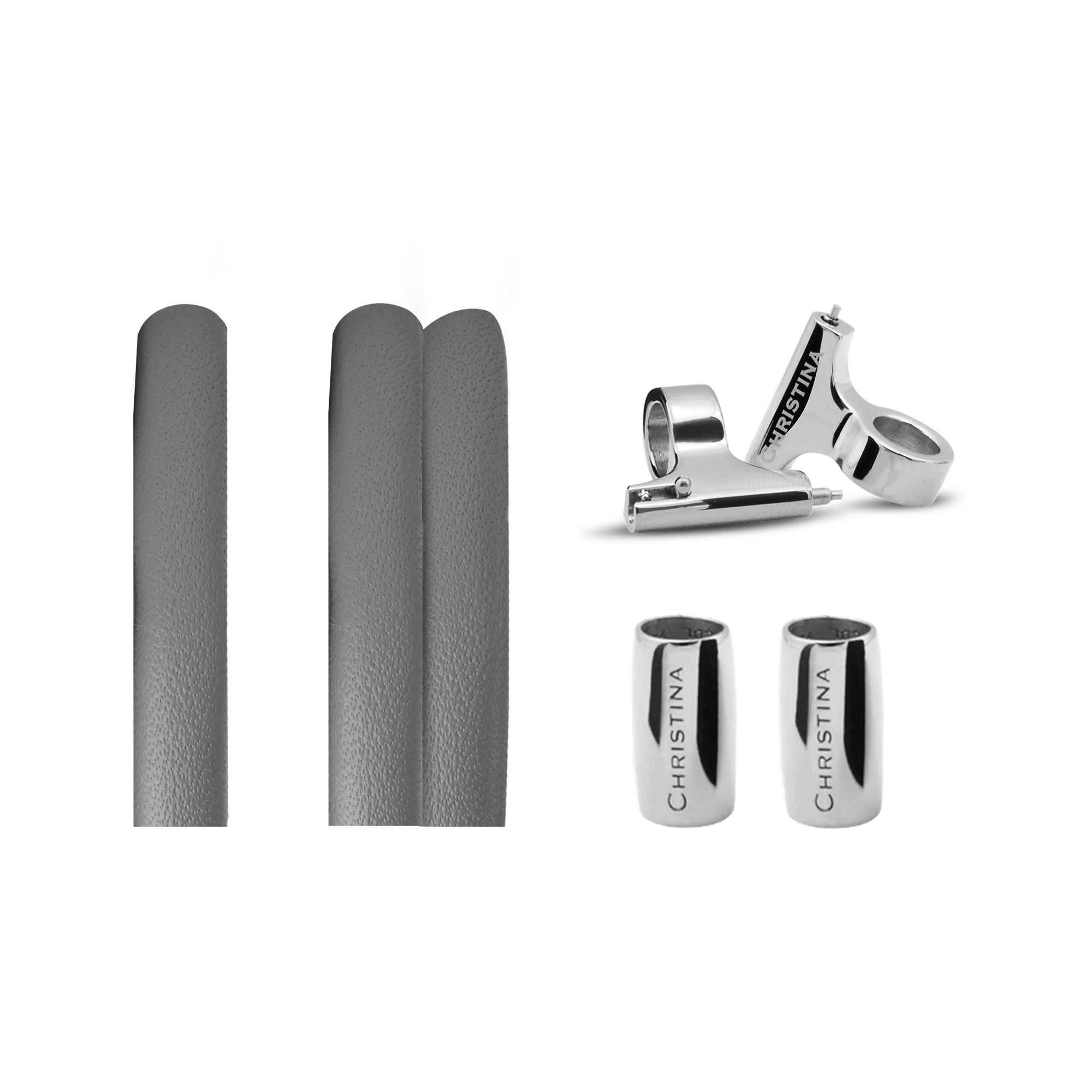 Classic Leather set for Watch - Grey - CHRISTINA