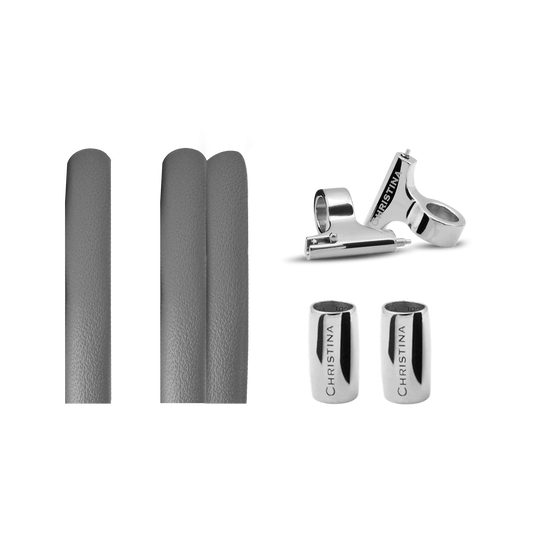 Classic Leather set for Watch - Grey - CHRISTINA