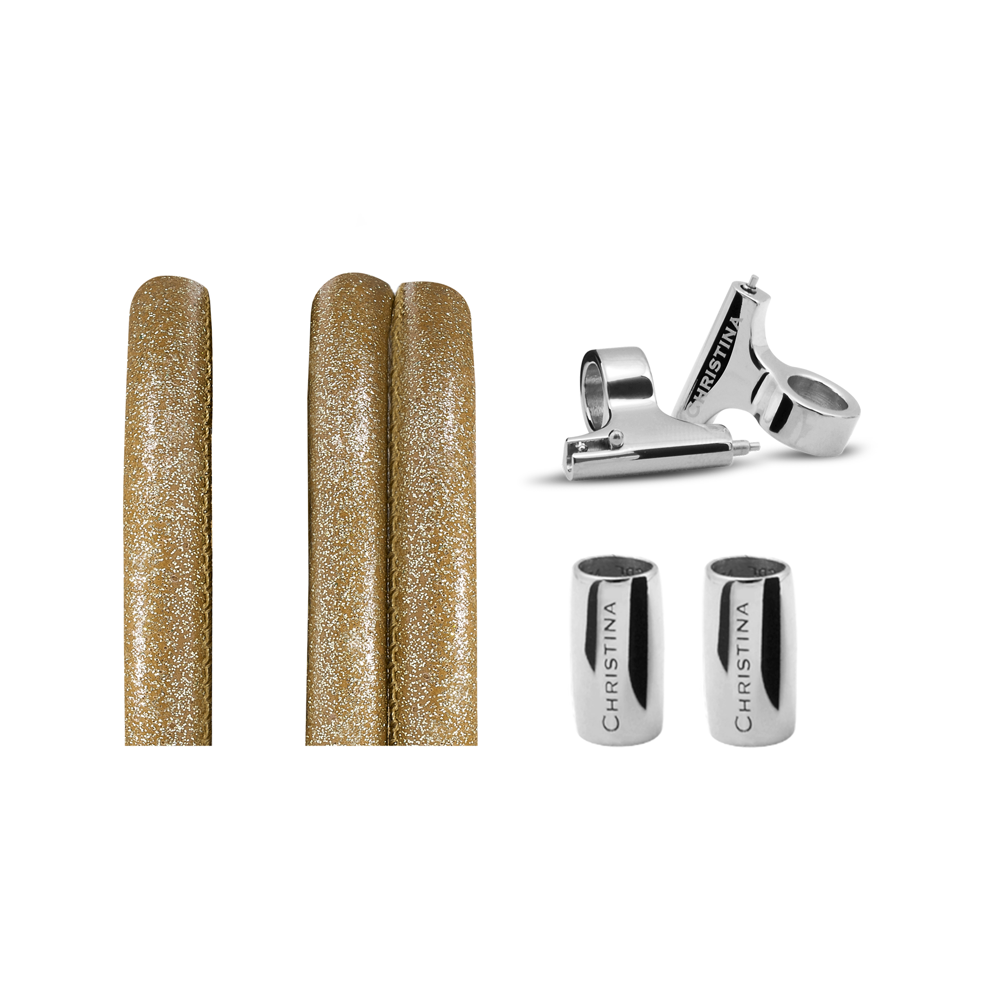 Classic Leather set for Watch-Sparkling Gold - CHRISTINA