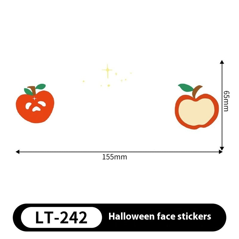 Halloween Makeup Stickers Dress Up Cute Painted