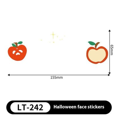 Halloween Makeup Stickers Dress Up Cute Painted