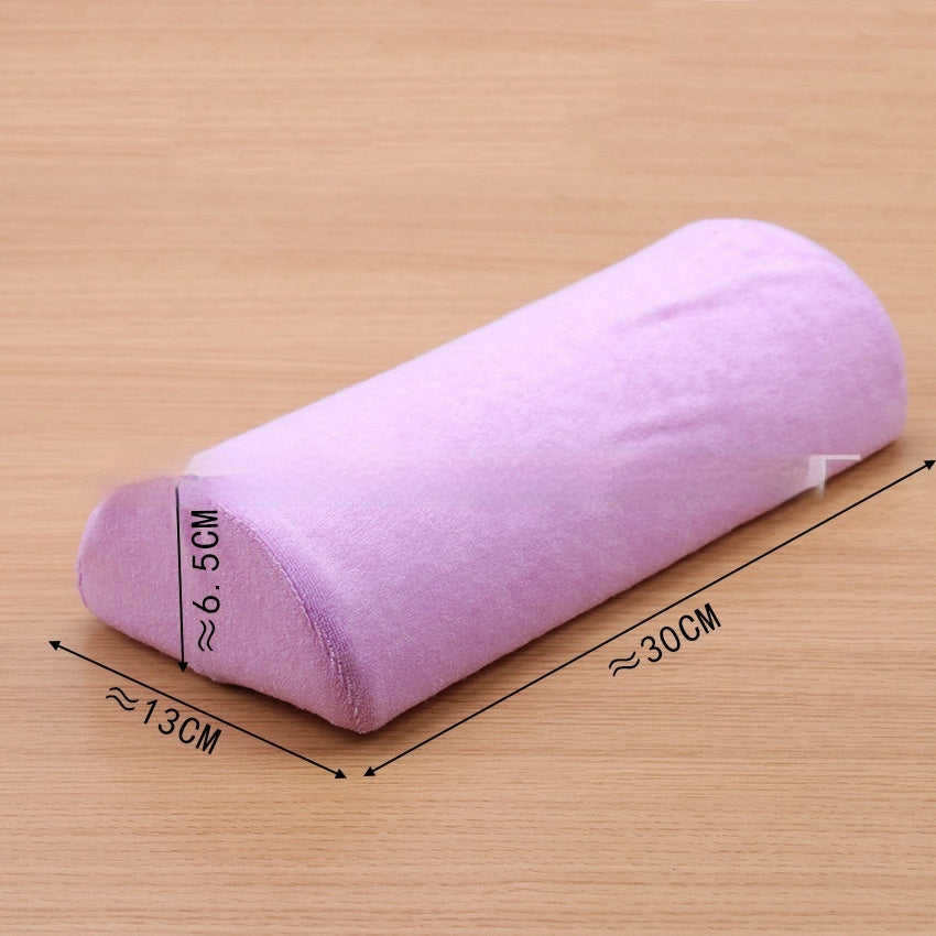 Abnehmbares und waschbares, halbkreisförmiges Handtuchkissen für Nagelpflege in verschiedenen Farben