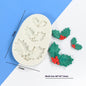 Jingling Bell Leaf Of Chinese Ilex Silicone Mold Fondant Cake Decoration Mold