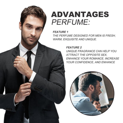 Men's Charming Fragrance Refreshing Gentle Release Atmospheric Perfume