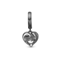 Mother & Child charm sort ruthenium Charms til læderarmbånd - CHRISTINA