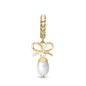 Celebrate Hænger Charm 6 mm Til Armbånd - Blankpoleret Forgyldt Sterling Sølv m. 1 Cubic Zirkonia