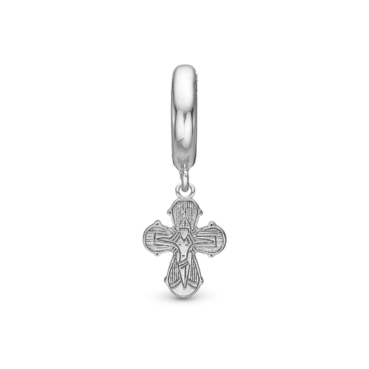 Dagmar Kors charm sølv Charms til læderarmbånd - CHRISTINA