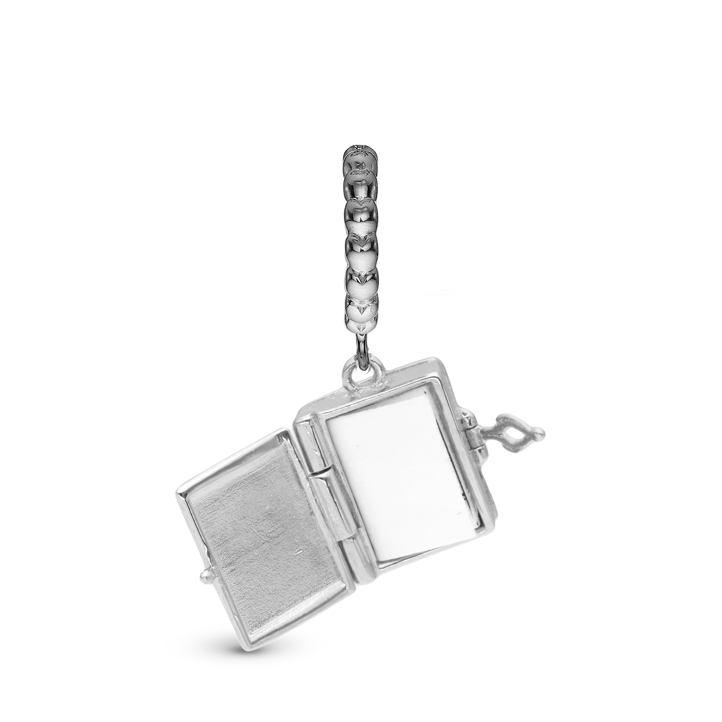 Book of Love You & Me Forever Hænger Charm 6 mm Til Armbånd - Blankpoleret Sterling Sølv