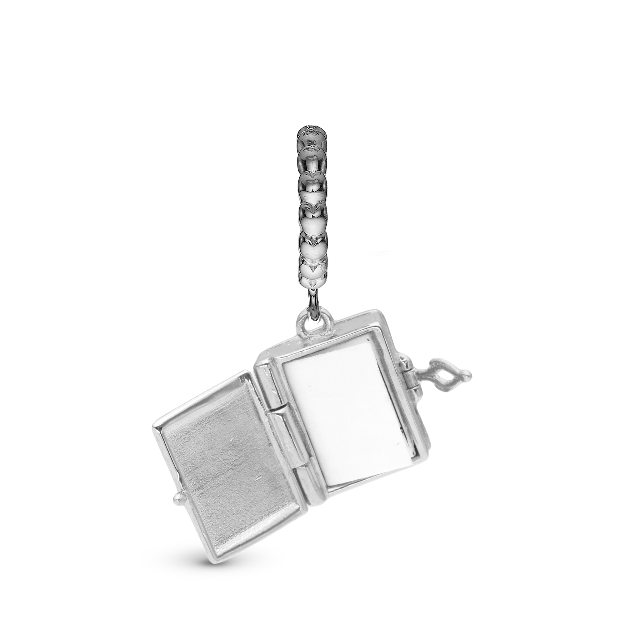 Book of Love You & Me Forever Hænger Charm 6 mm Til Armbånd - Blankpoleret Sterling Sølv