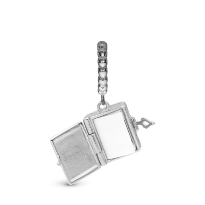 Book of Love You & Me Forever Hænger Charm 6 mm Til Armbånd - Blankpoleret Sterling Sølv