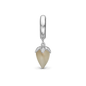 Grey Moonstone charm sølv Charms til læderarmbånd - CHRISTINA