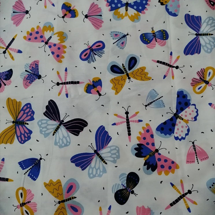 Cotton Twill Printed Cloth DIY Handmade Patchwork Floral Cloth Cotton Bedding Fabric