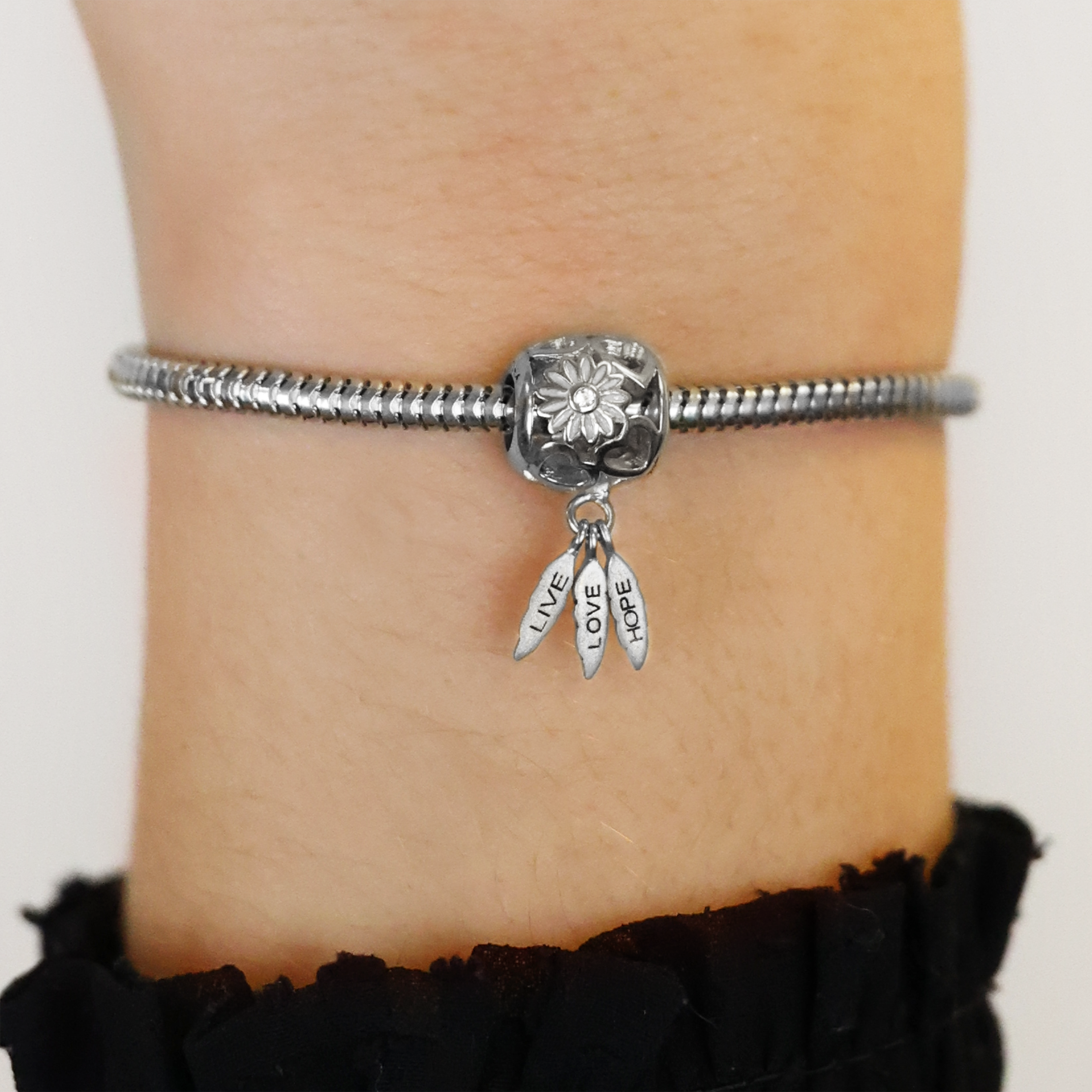 Julekampagne sølvBracelet - CHRISTINA