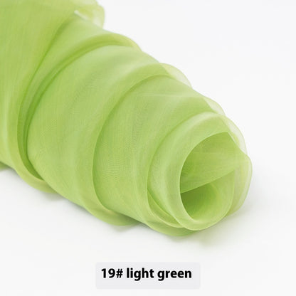 Fine-meshed Organza Fabric Yarn Sheer Yarn Wedding Dress