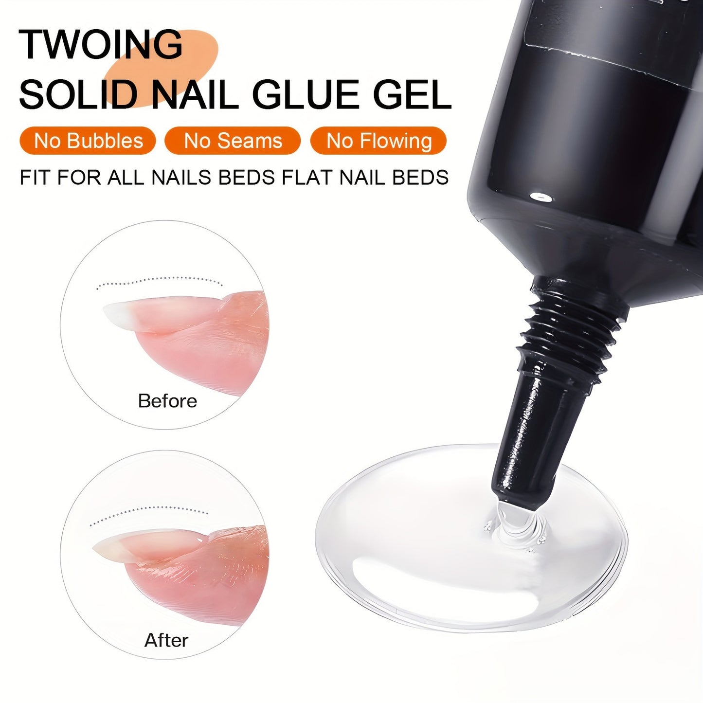Nail Multi-functional Shape Solid Nail Glue