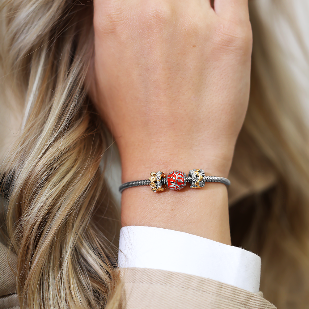 My Loving Nature Charms with sølvBracelet - CHRISTINA