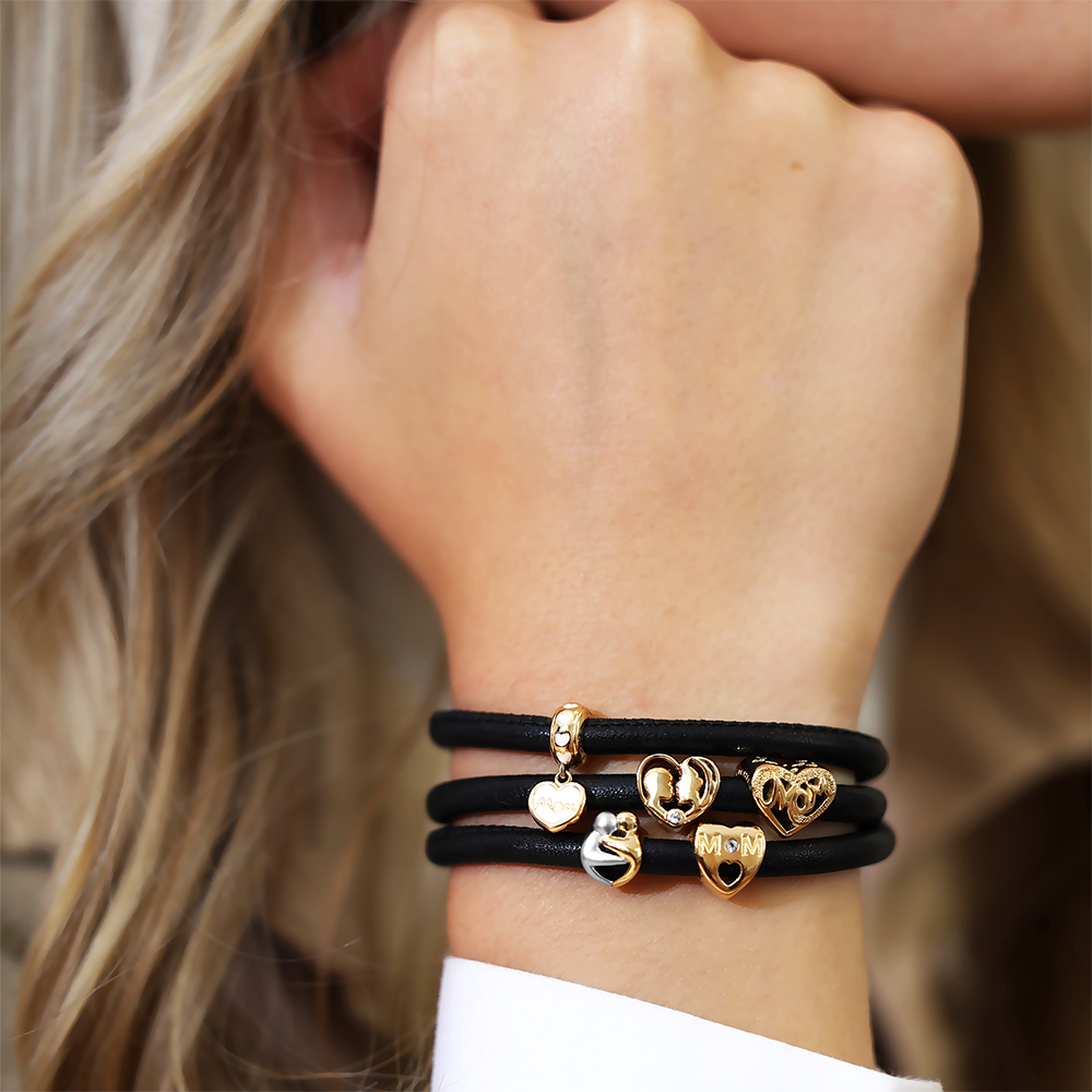 Hugs Charms with sølvBracelet - CHRISTINA