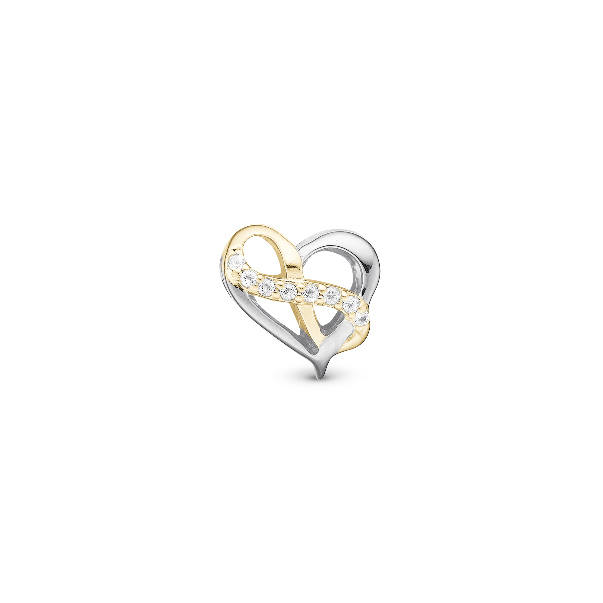 Heart with Eternity Charms with sølvBracelet - CHRISTINA