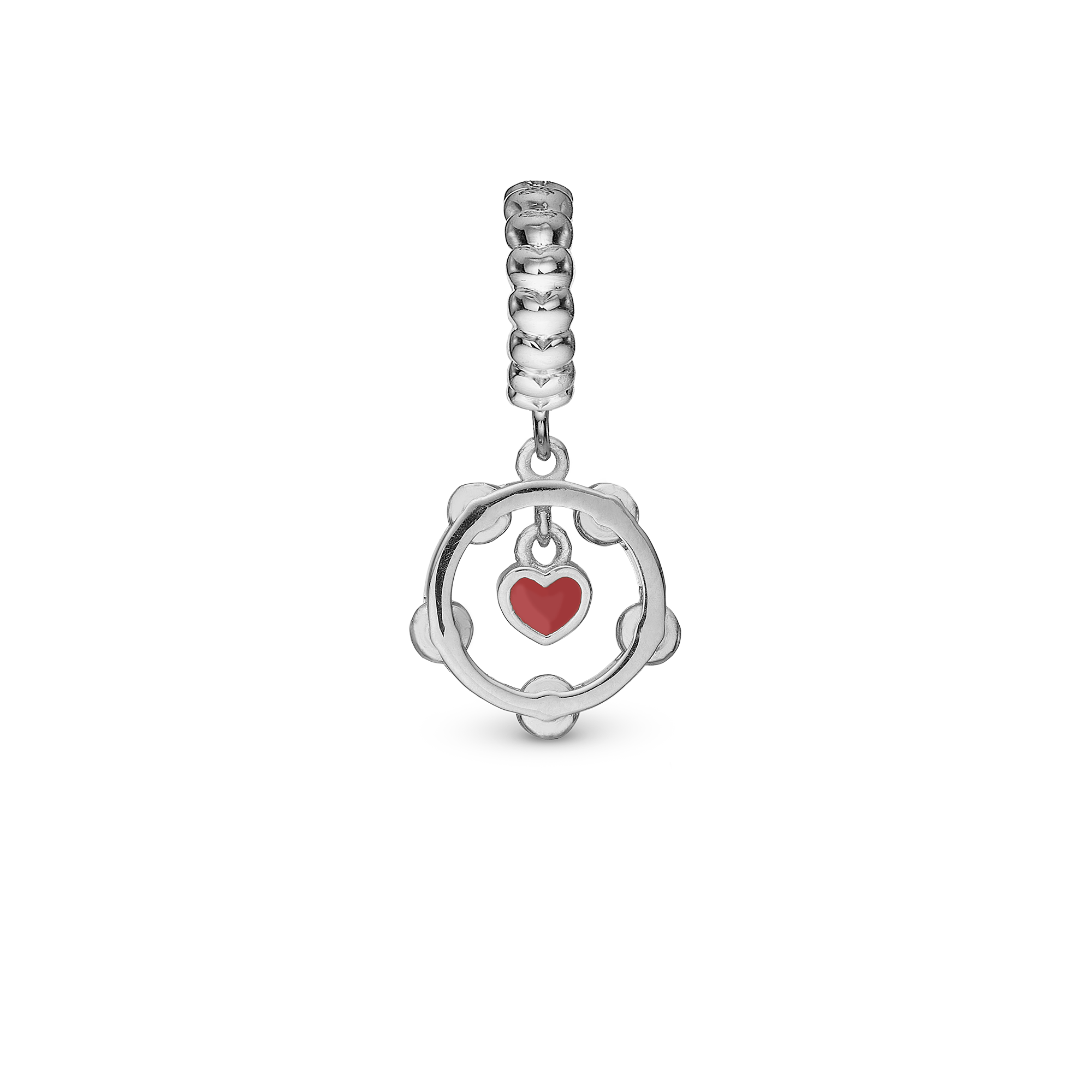Fight for Love - Drop Charm 4 mm for Bracelet - Sterling Silver