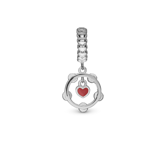 Fight for yoWatch Love - Drop Earring Charm 4 mm for Bracelet - Sterling Silver