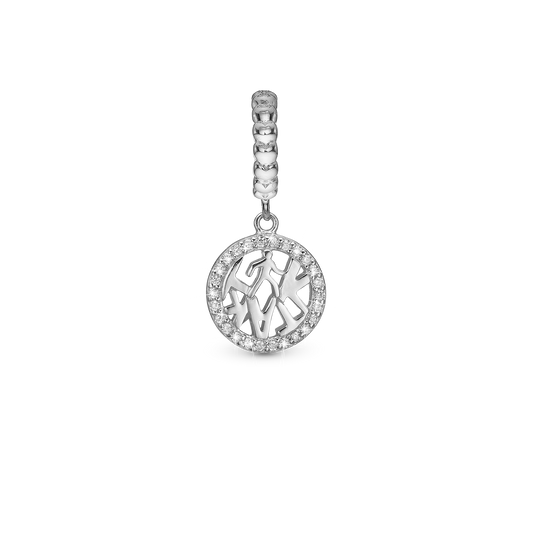 Tik Tak - Drop Earring Charm 4 mm for Bracelet - Sterling Silver