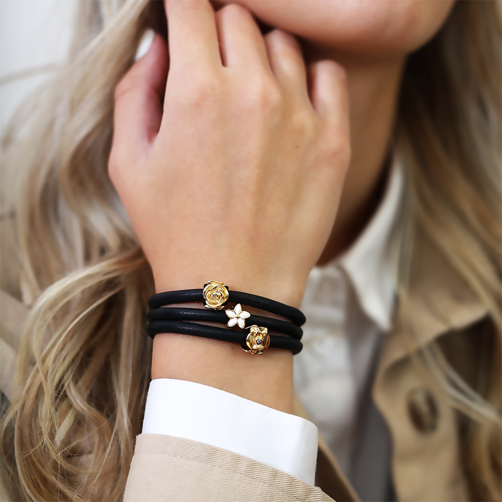 Flower Heaven Charms with sølvBracelet - CHRISTINA
