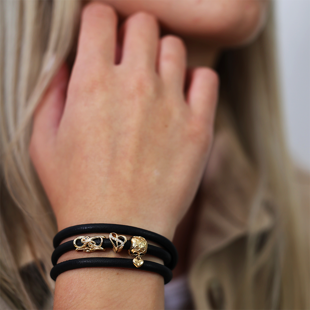 Mother & Child Love Charms with sølvBracelet - CHRISTINA