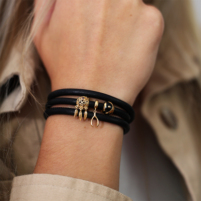 Yin & Yang Charms with sølvBracelet - CHRISTINA