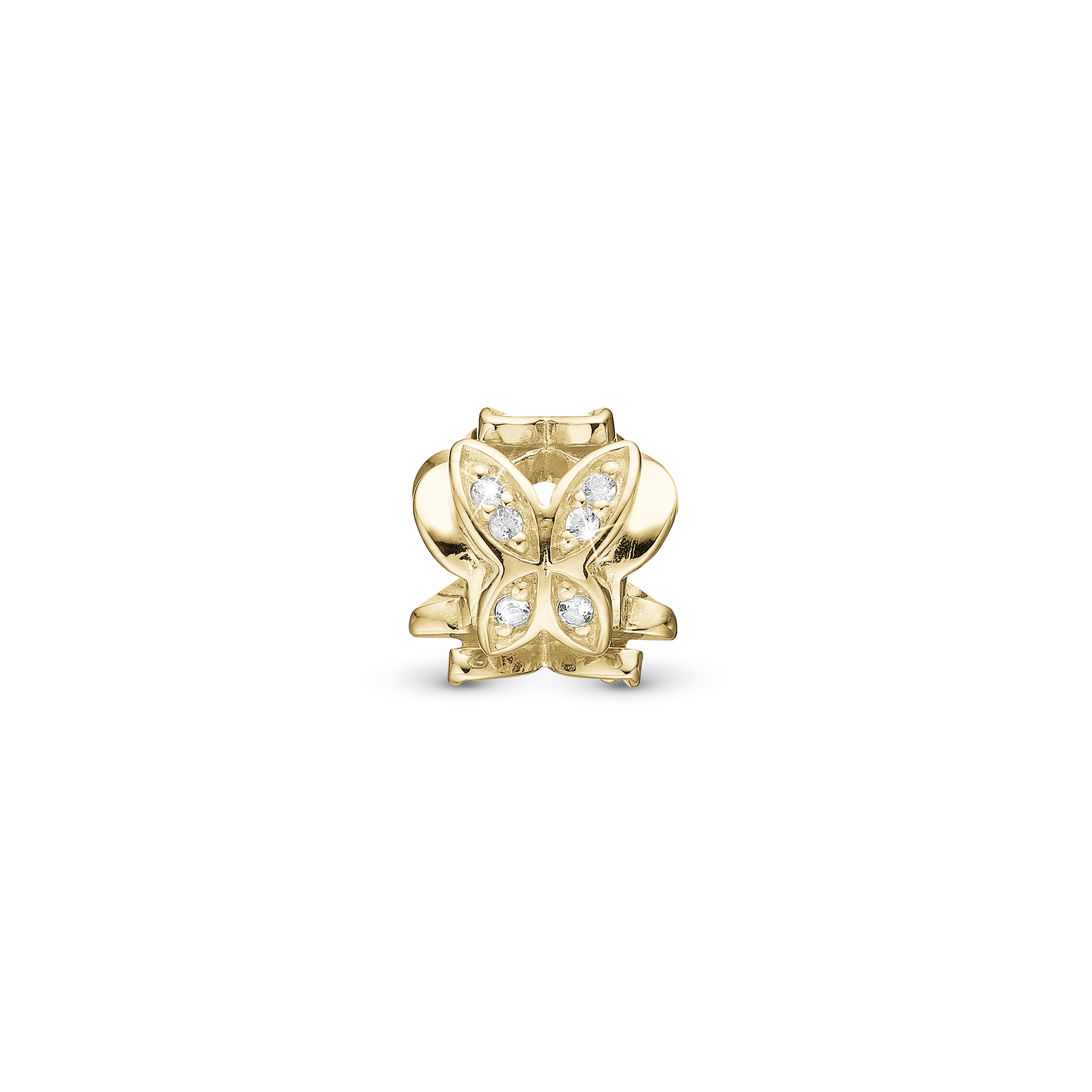 Butterfly Change Stopper Charms with sølvBracelet - CHRISTINA