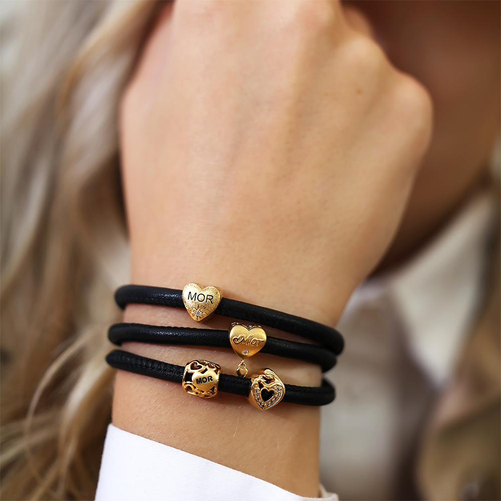 Årets mor Charms with sølvBracelet - CHRISTINA