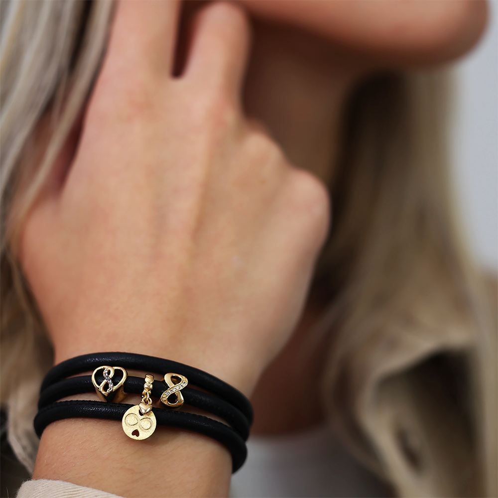 Eternity Charms with sølvBracelet - CHRISTINA