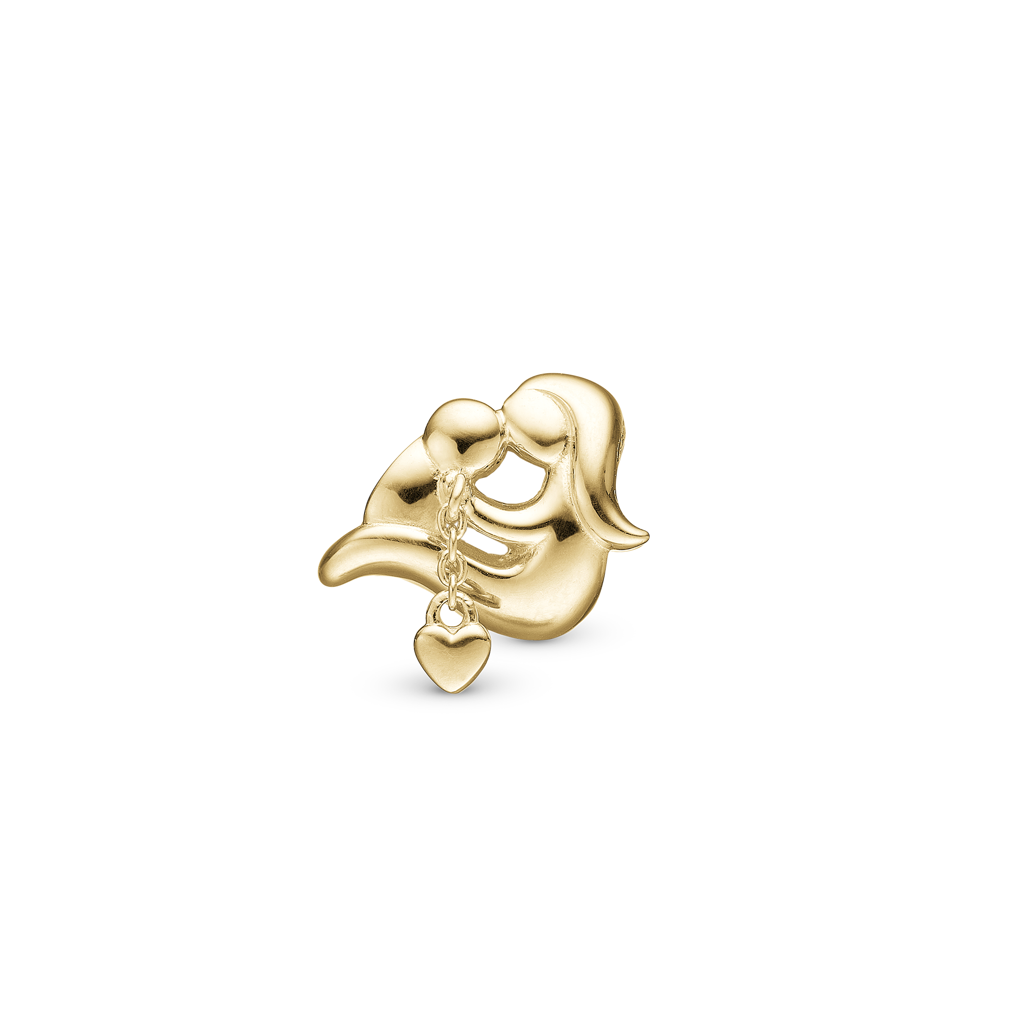 A Mothers Love - Charm 4 mm for Bracelet - Gold Plated Sterling Silver