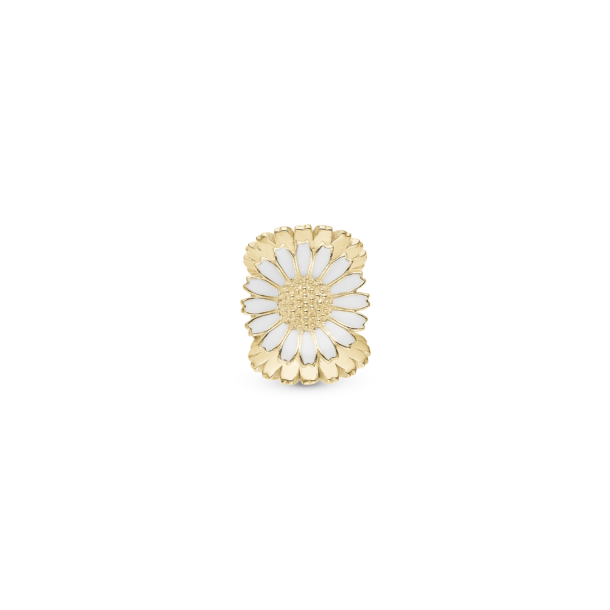 Marguerite Triangle - Charm 4 mm with Bracelet - Gold-Plated Sterling Silver