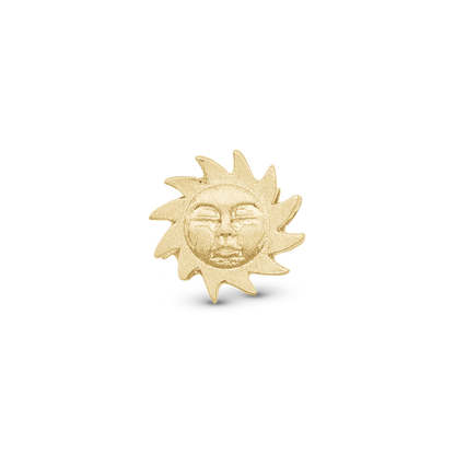 Glowing Sun - Charm 4 mm with Bracelet - Matte Gold-Plated Sterling Silver
