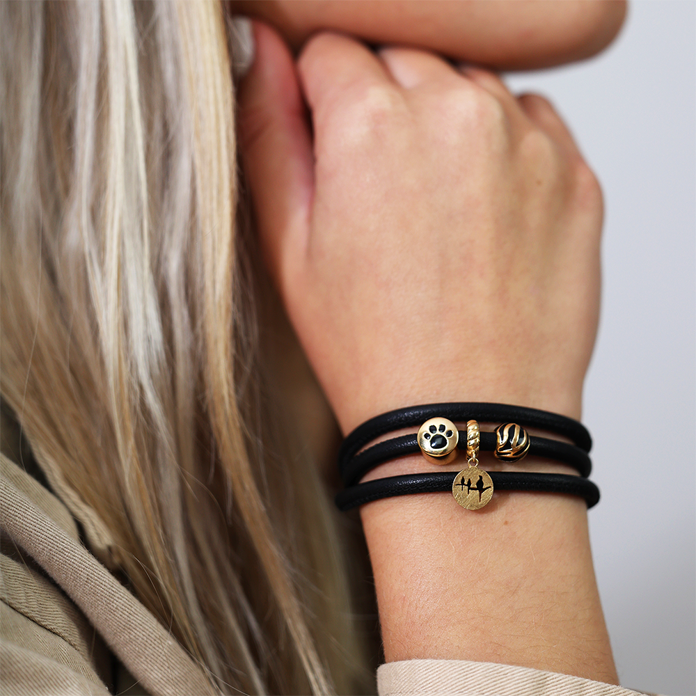 Wild Enamel Charms with sølvBracelet - CHRISTINA