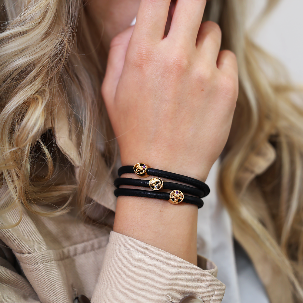 Fisk Charms with sølvBracelet - CHRISTINA