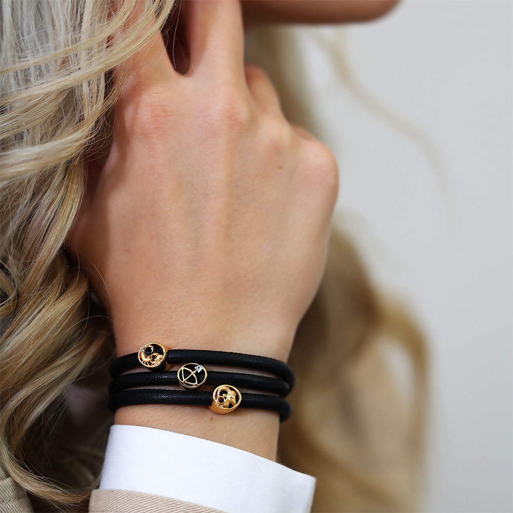 Skorpion Charms with sølvBracelet - CHRISTINA