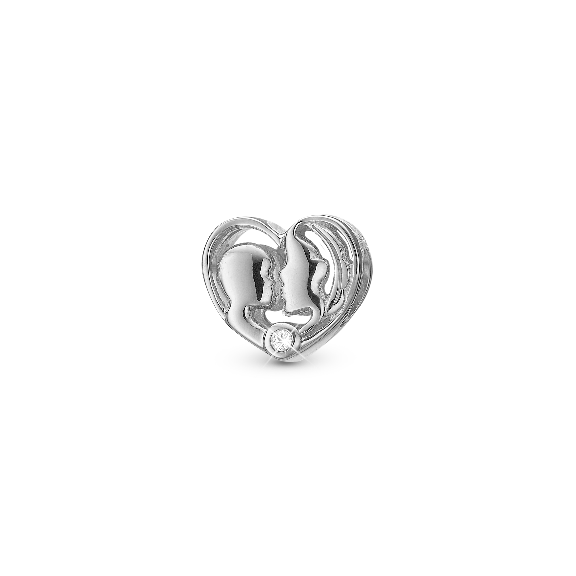 Mother & Child Charms with sølvBracelet - CHRISTINA