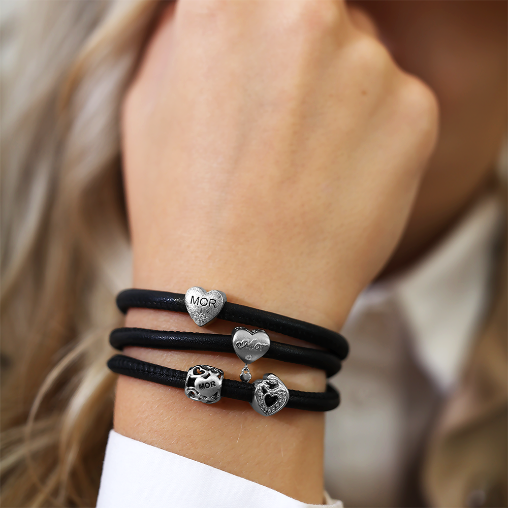Årets mor Charms with sølvBracelet - CHRISTINA