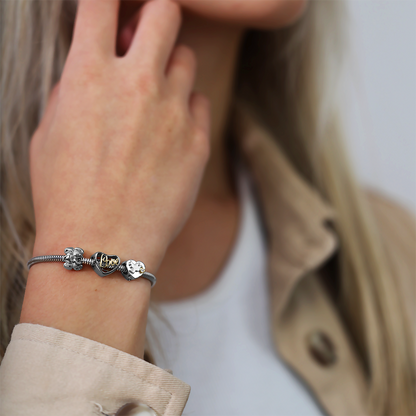 Blessed Charms with sølvBracelet - CHRISTINA
